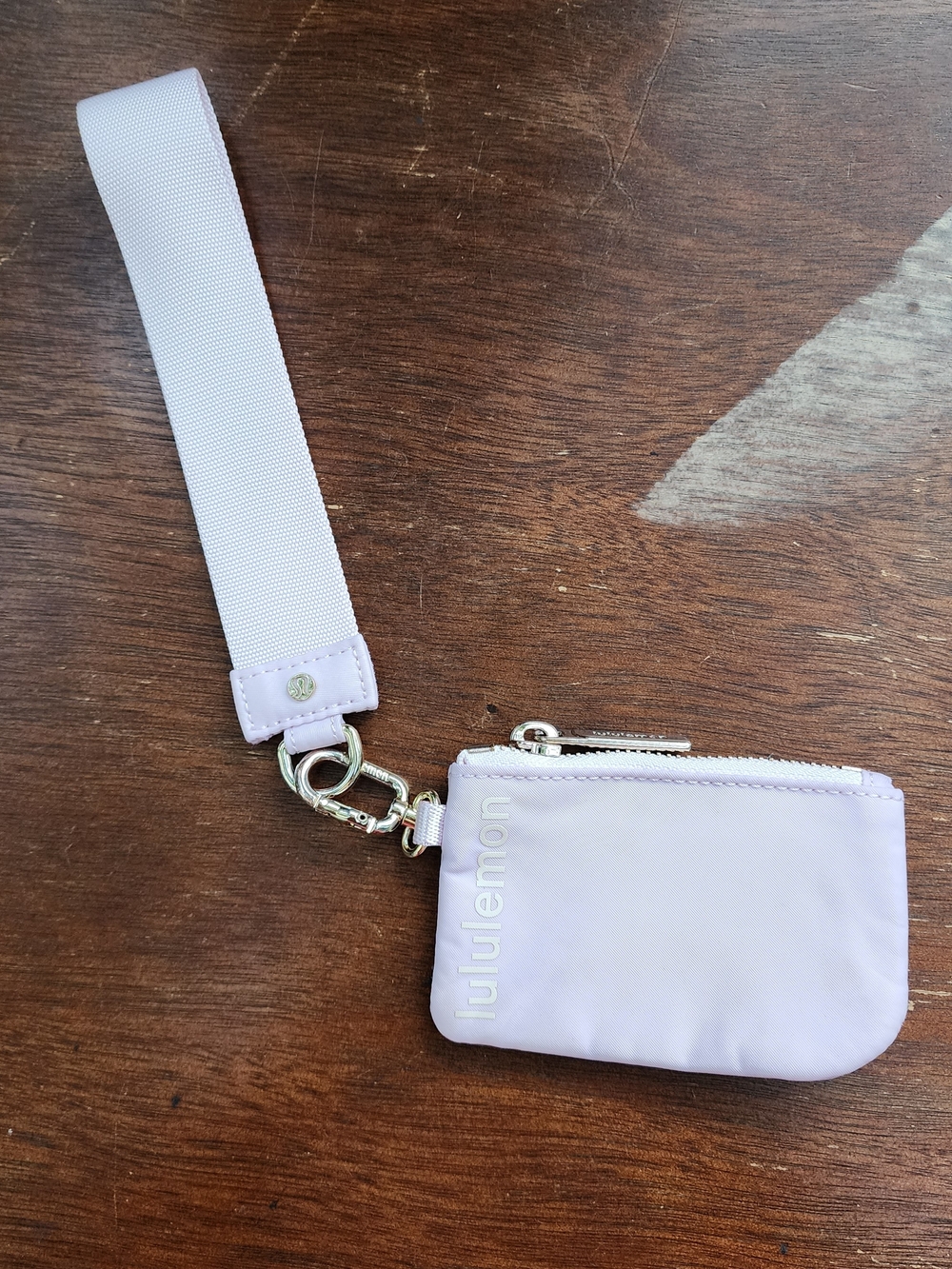 Lululemon Pouch Wristlet Wallet Faint Lavender Purple Pastel Lilac